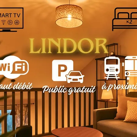 Duplex Lindor Elegant - Jusqu'a 4 Personnes - Parking Gratuit 아파트 *
